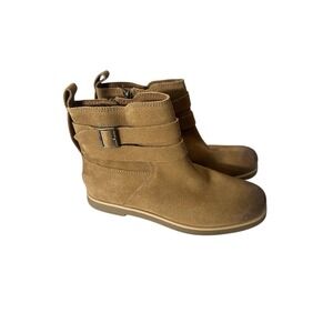 New UGG Josefine Boots Women's Size 8.5 Ankle Chestnut leather Zip‎ Outdoor